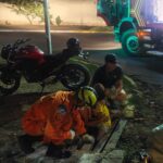 Bombeiros resgatam criança com perna presa em bueiro no bairro Nossa Senhora de Fátima