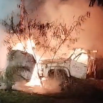 Incêndio em pneus mobiliza Bombeiros no bairro Popular Nova