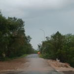 Rodovia Ramão Gomes é interditada após fortes chuvas em Corumbá